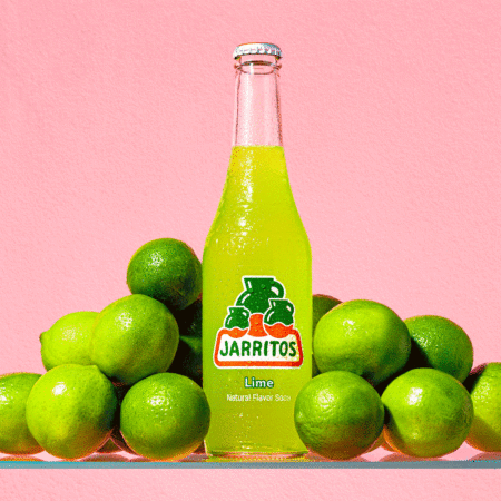 Animated lineup of Jarritos soda flavors on the new website